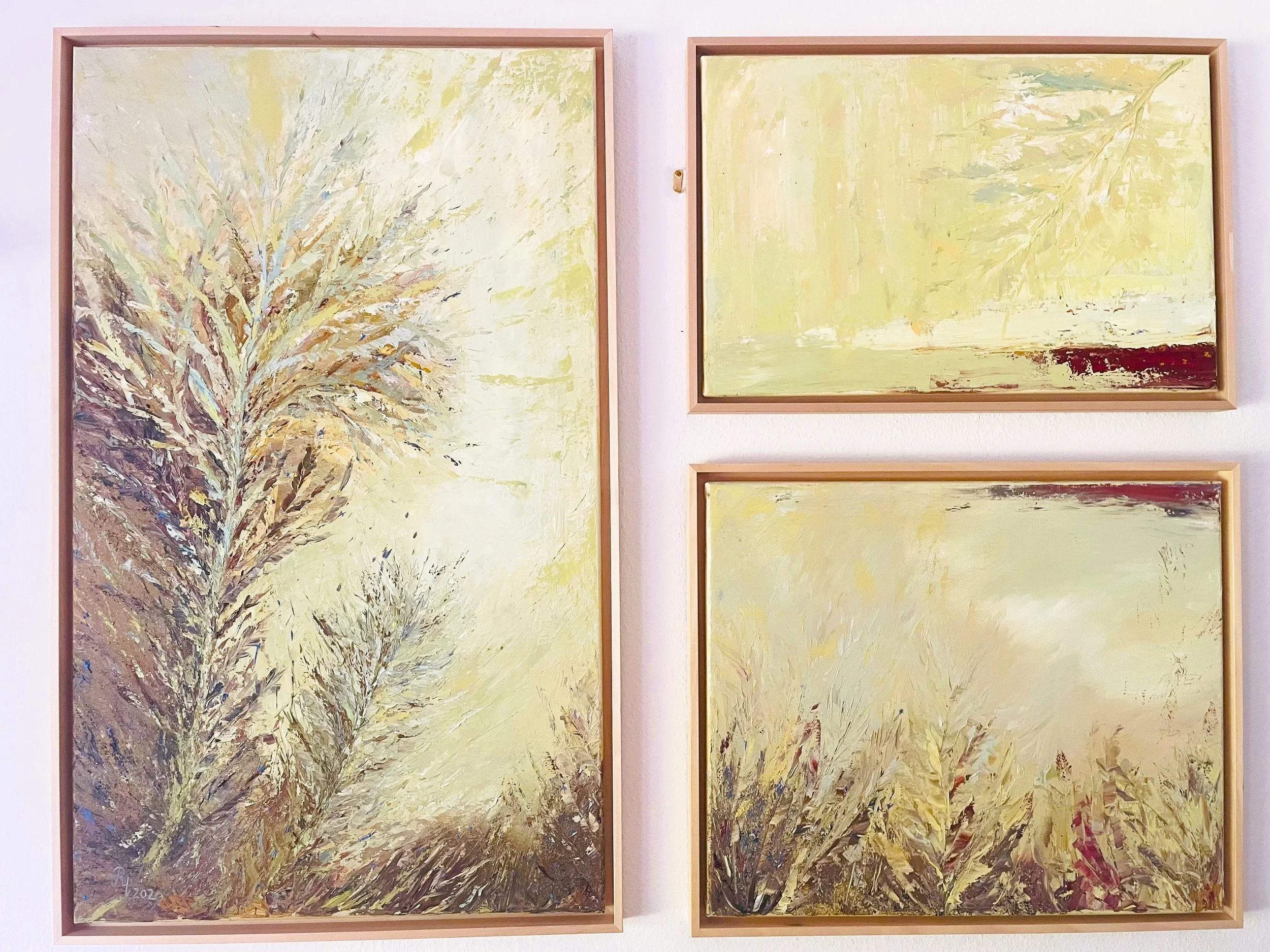 Nature: Three in One; Oil on canvas; framed; 120 x 120cm