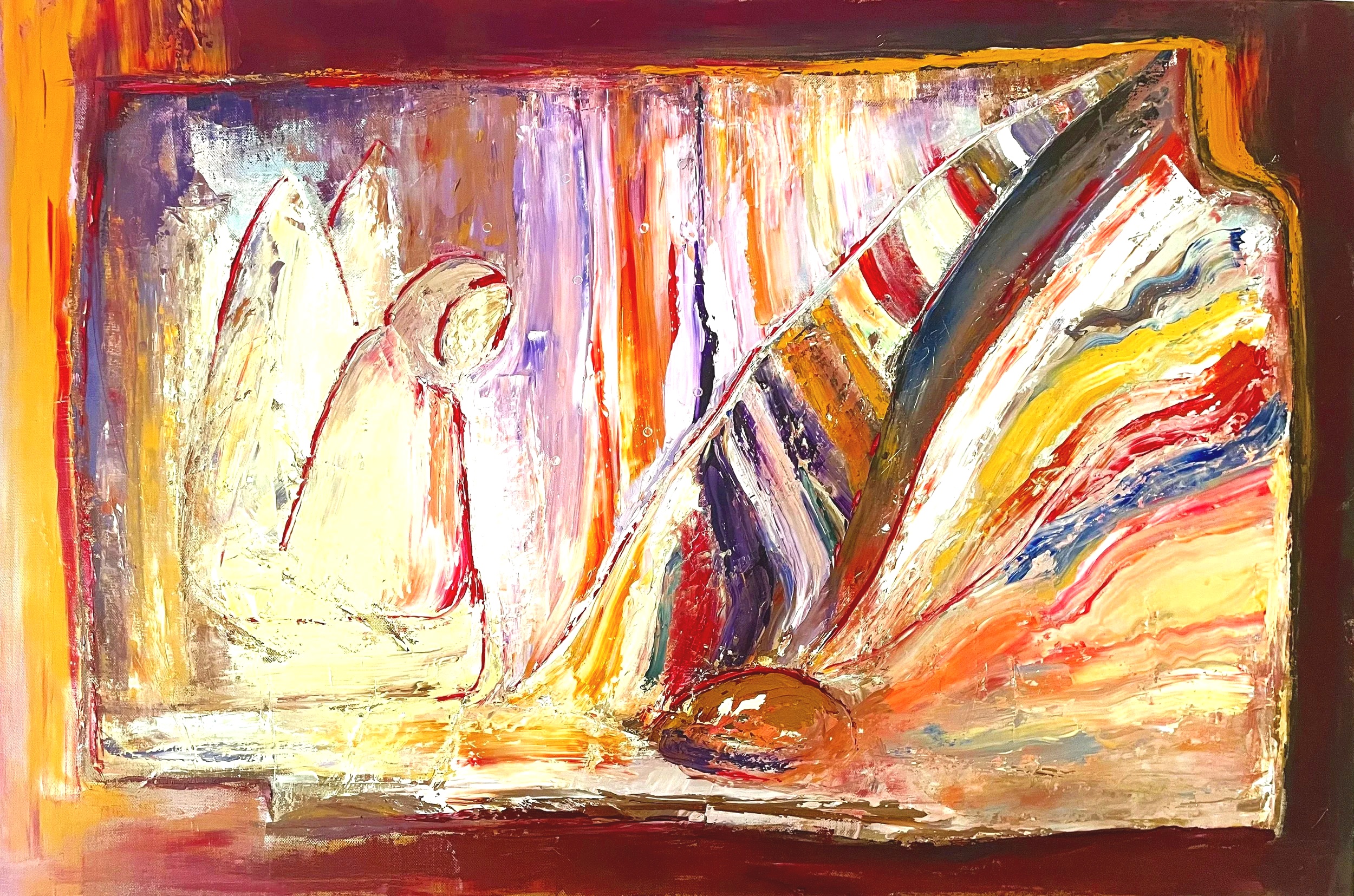 5.1: Angel; oil on canvas; 80 x 120cm