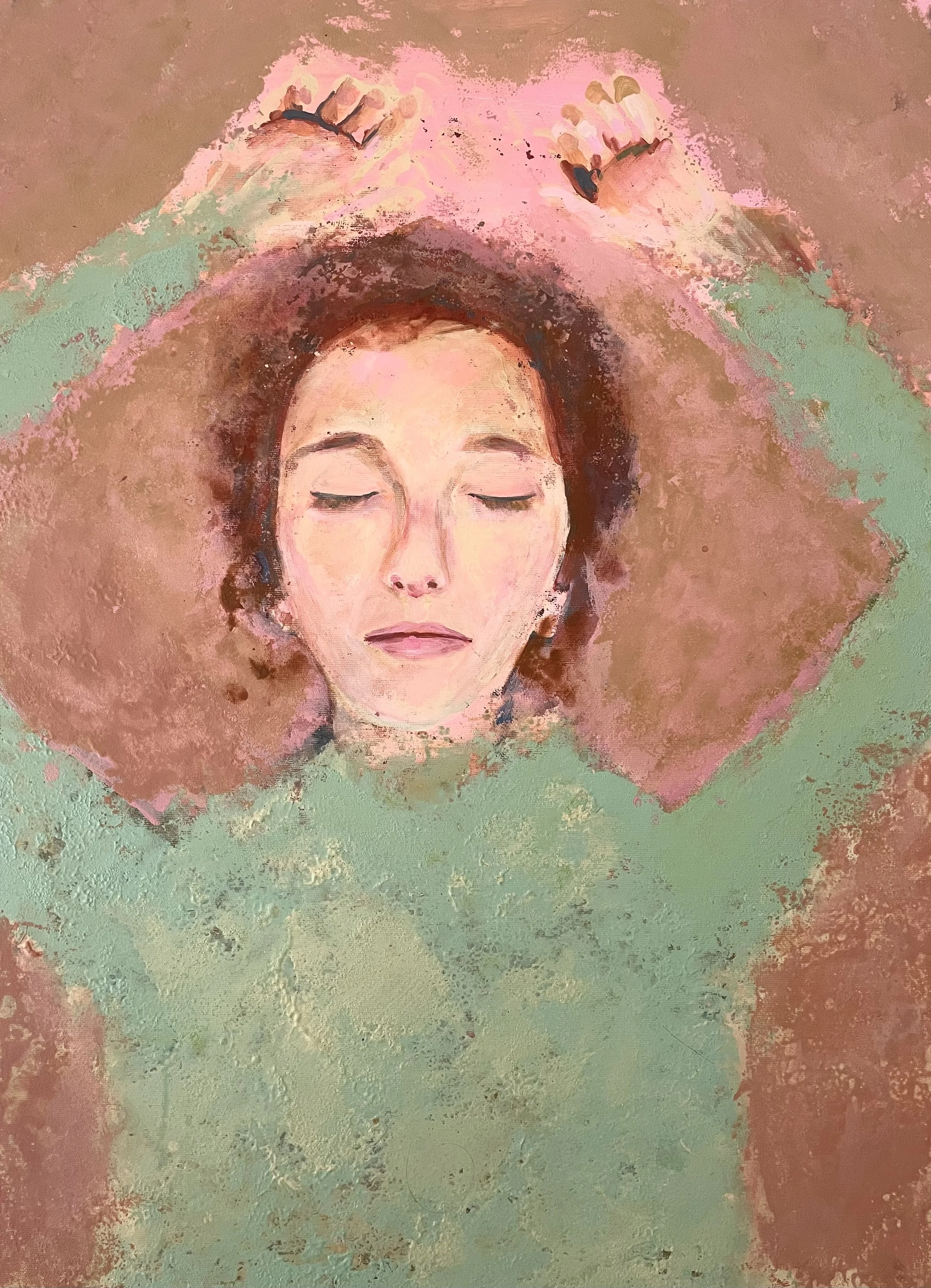 2.19: Sleeping boy; acrylic on canvas; 80 x 60cm