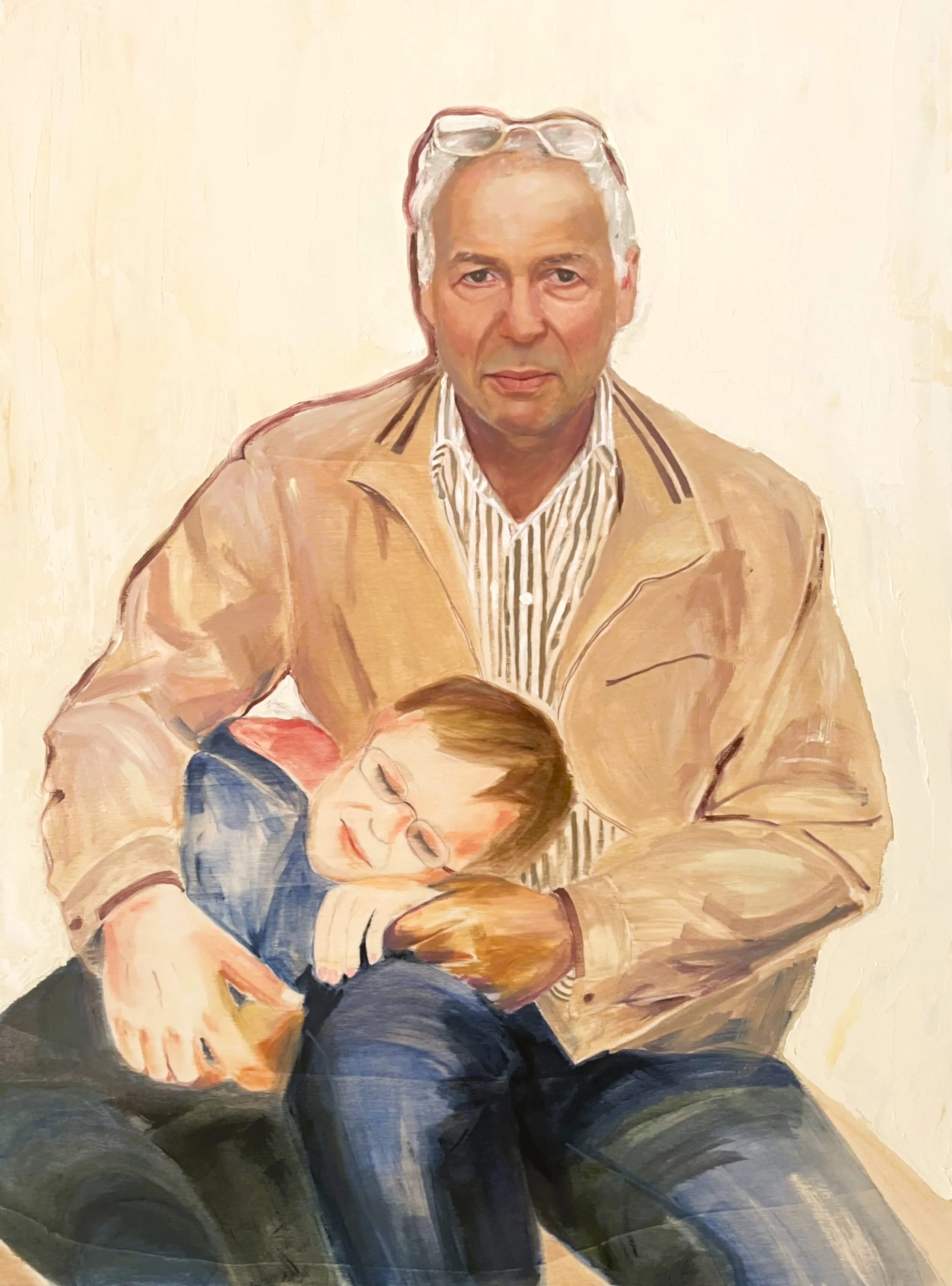 1.8: Past and Future; Oil on wood panel; 80 x 60 cm 