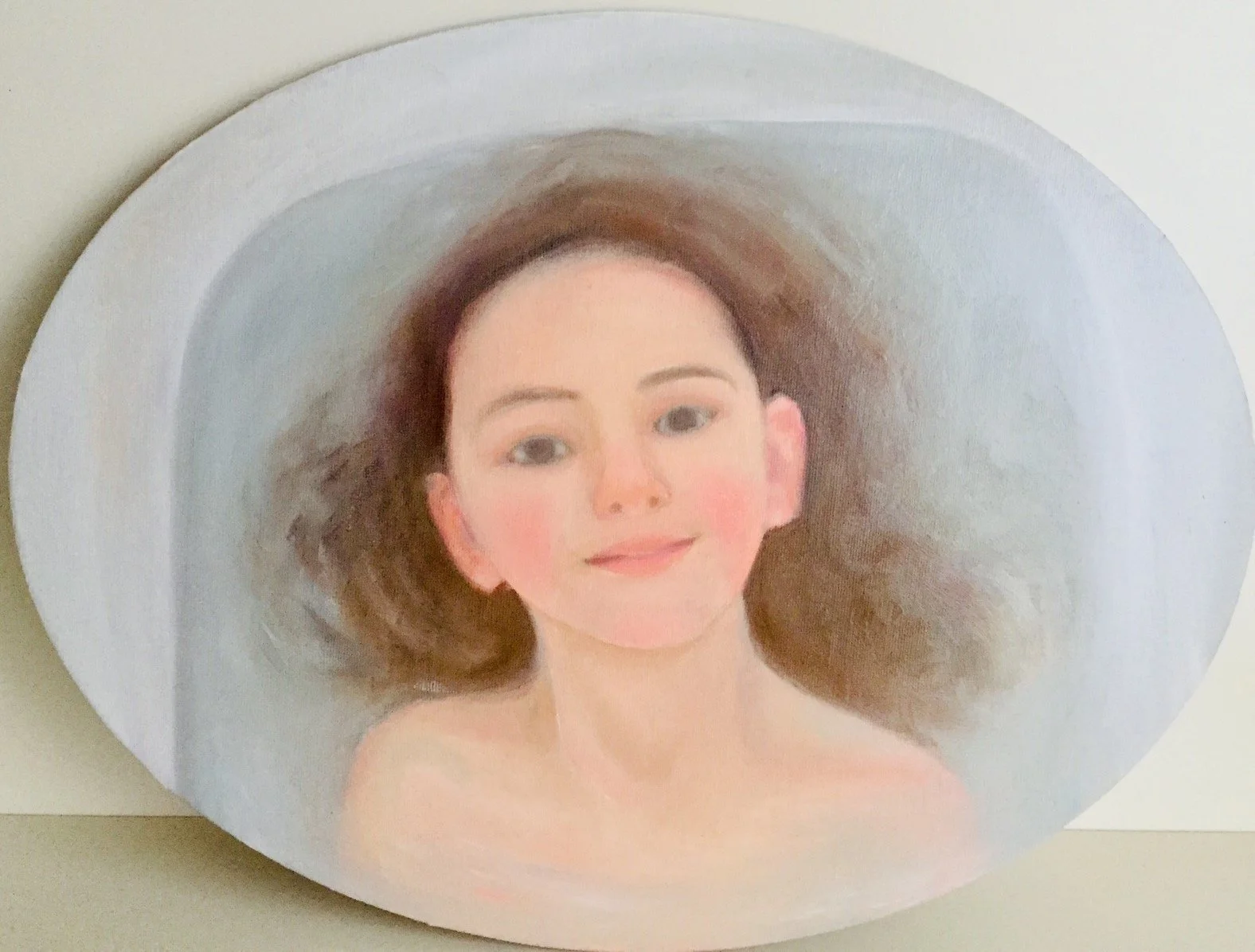 1.17: Purity; Oil on cardboard panel, passe-partout mounted and framed; Artwork: 40 × 30 cm | Framed: 55 × 45 cm