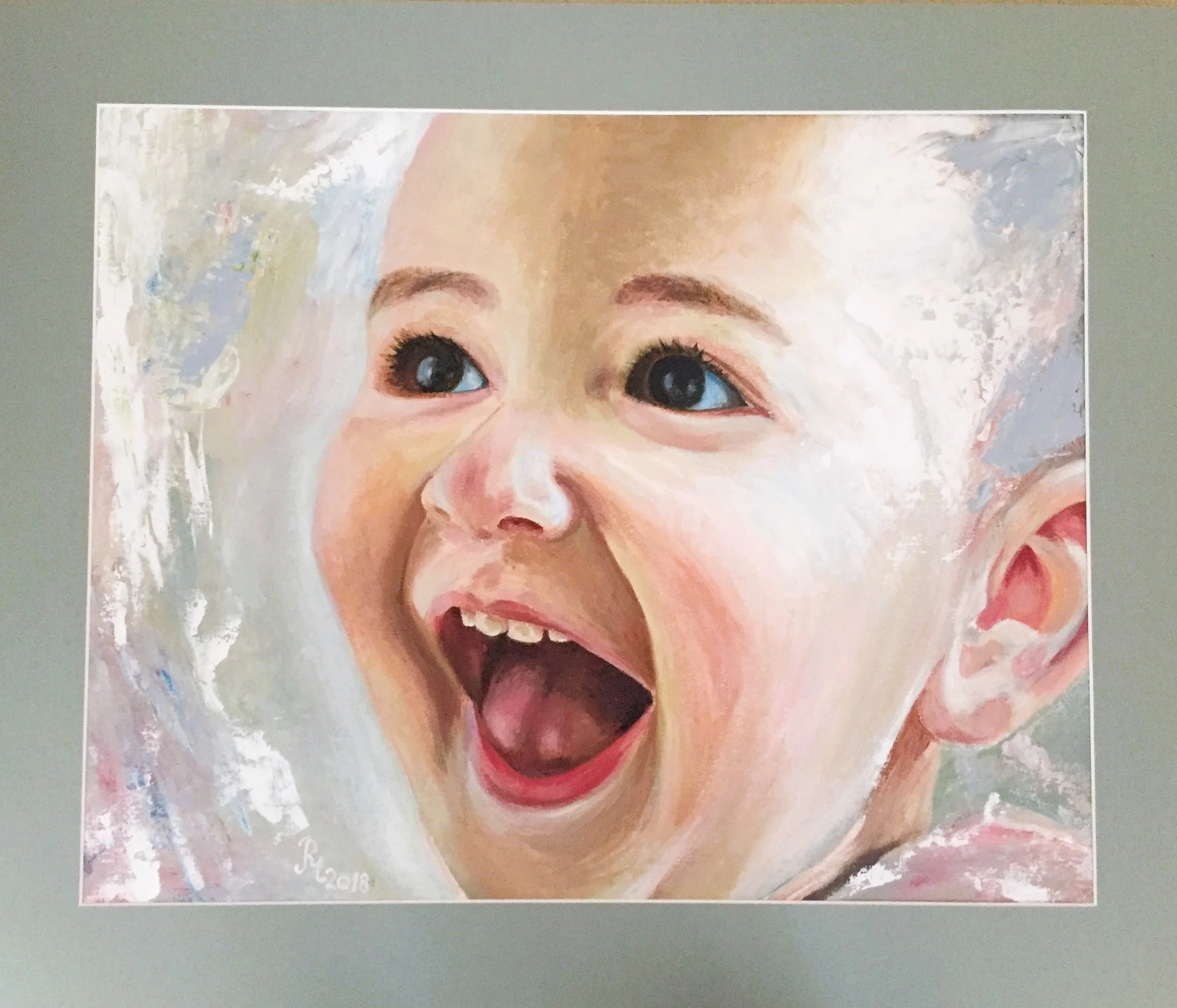 1.12: Joy in the House; Oil on cardboard panel; framed; 40 x 50 cm