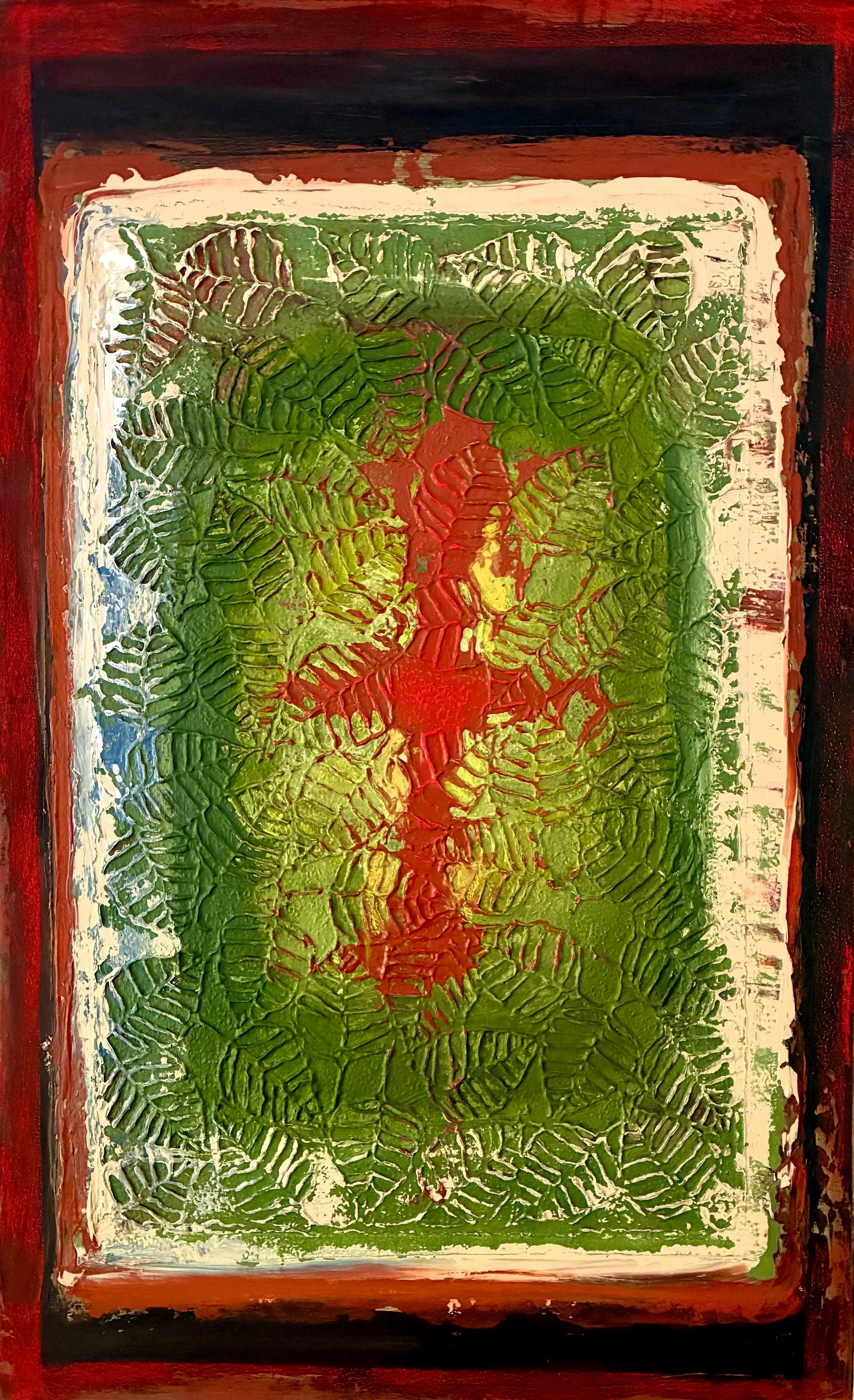 The Cross; Acrylic on canvas; 
5.2: 105 × 65cm