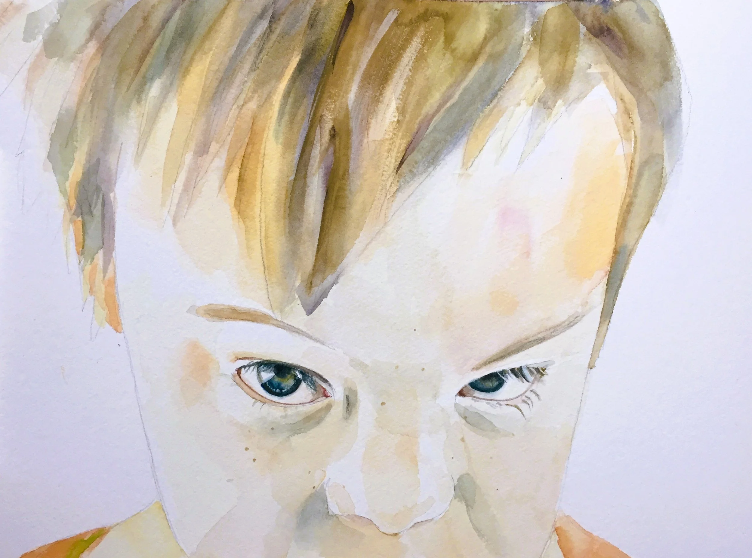 1.15: Watercolour Study; Watercolour on paper, passe-partout mounted and framed
Artwork: 36 × 26 cm | Framed: 42 × 52 cm