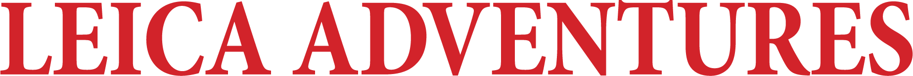 LEICA ADVENTURES logo - bold red letters