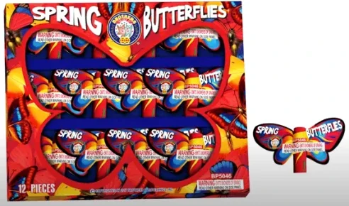 Spring Butterflies Fireworks - 12 Pack
