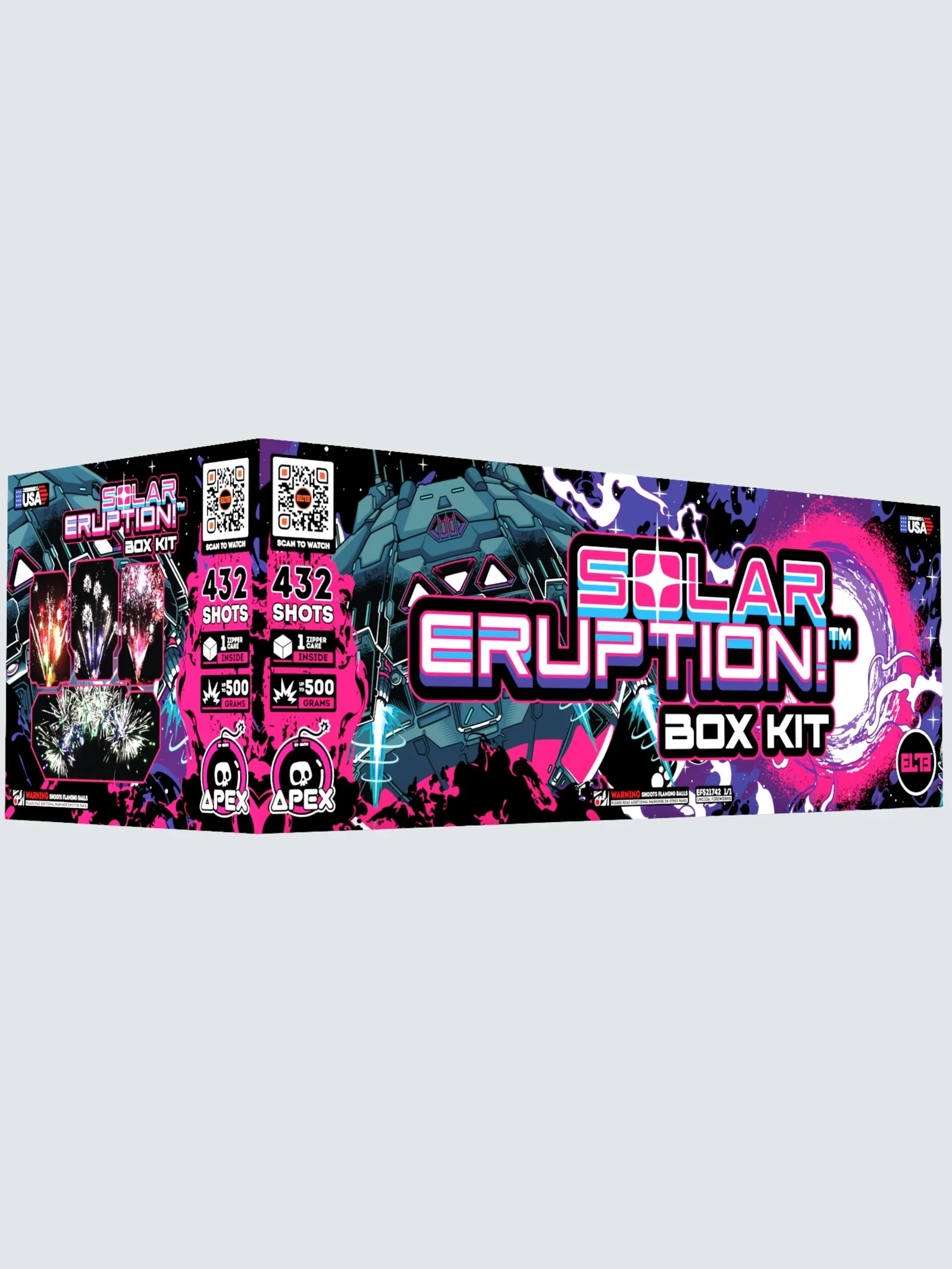 Solar Eruption Box Kit - 432 Shot Fireworks Display
