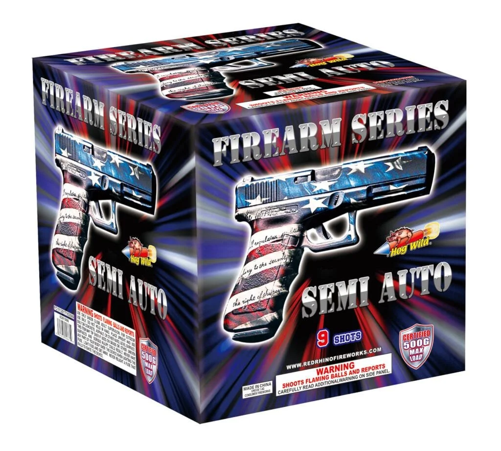 Semi Auto Firework Display from Firearm Series