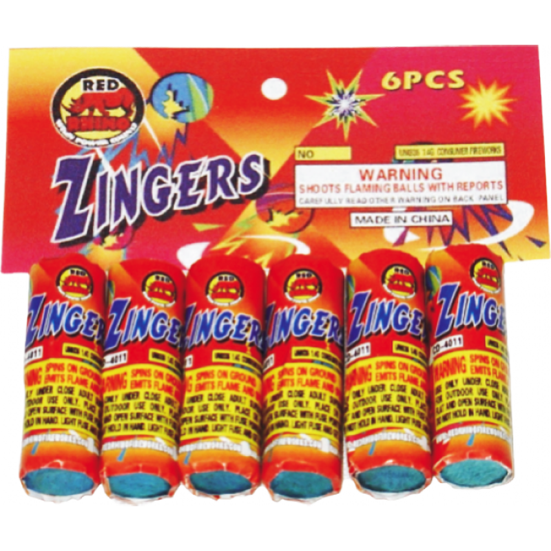 Zingers Fireworks 6-Pack