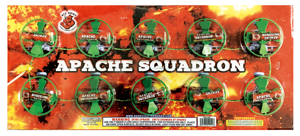 Apache Squadron Fireworks Helicopters