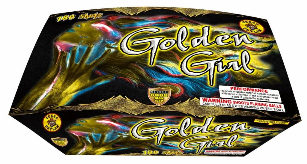 Golden Girl Firework Cake