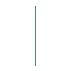 A black and white illustration of a vertical arrow pointing downward, with a line running through the middle.