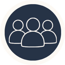 Icon of three people in a group