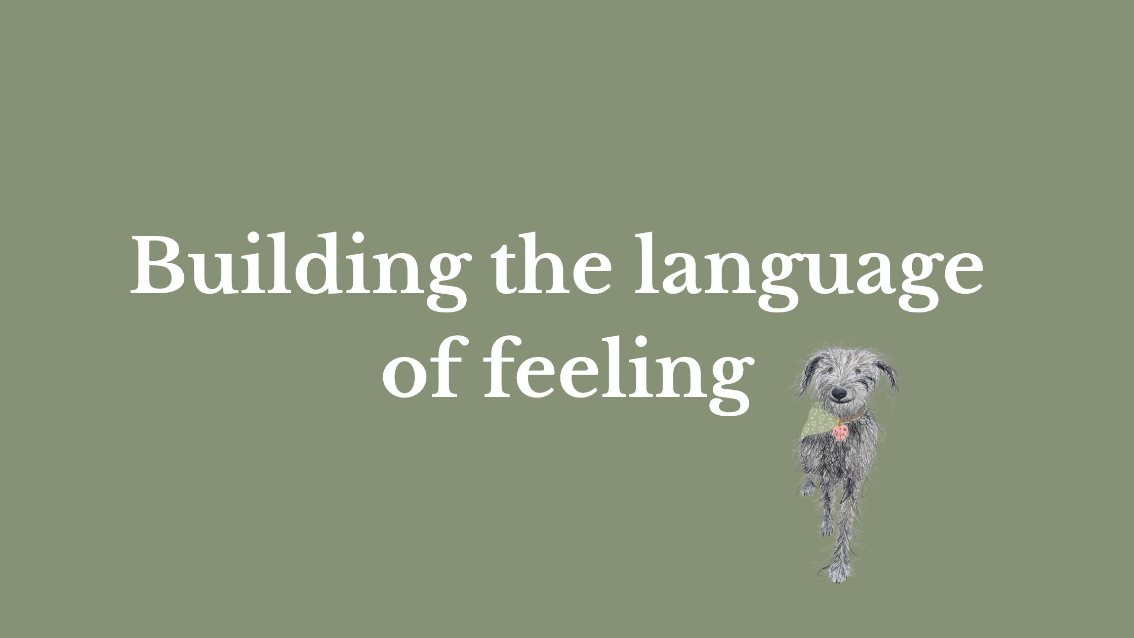 Building the language of feelings 