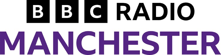 BBC Radio Manchester logo with black and purple text.