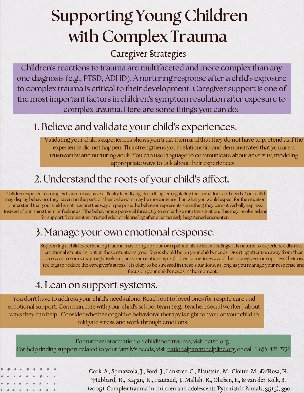 Supporting Young Children with Complex Trauma - What We Caregivers Can Do
