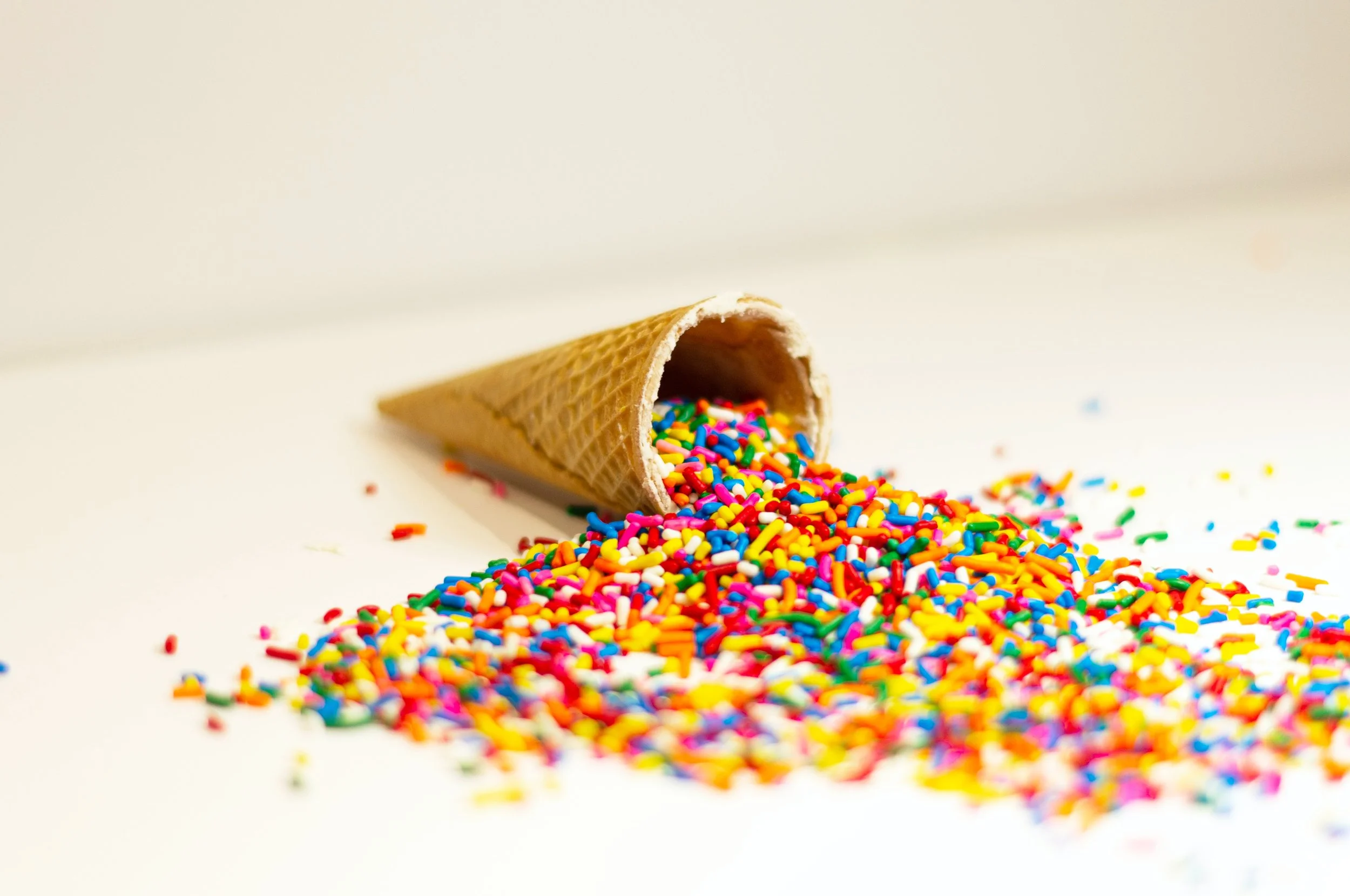 Failure to put ice cream on cone