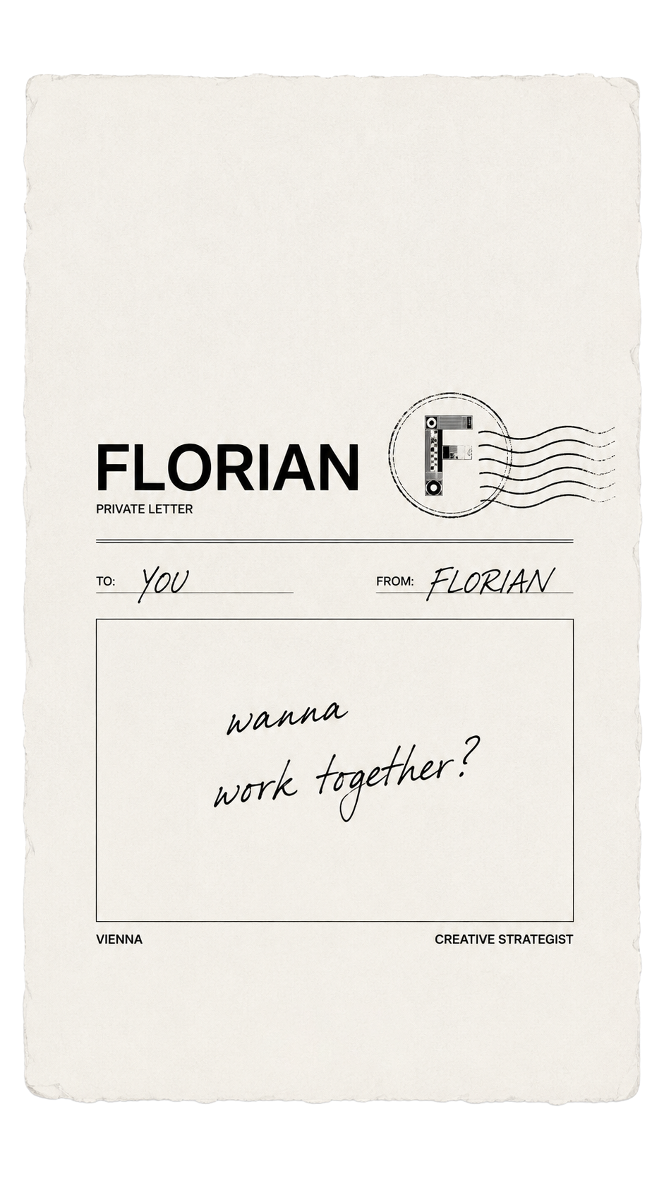 Florian Metzler Letter