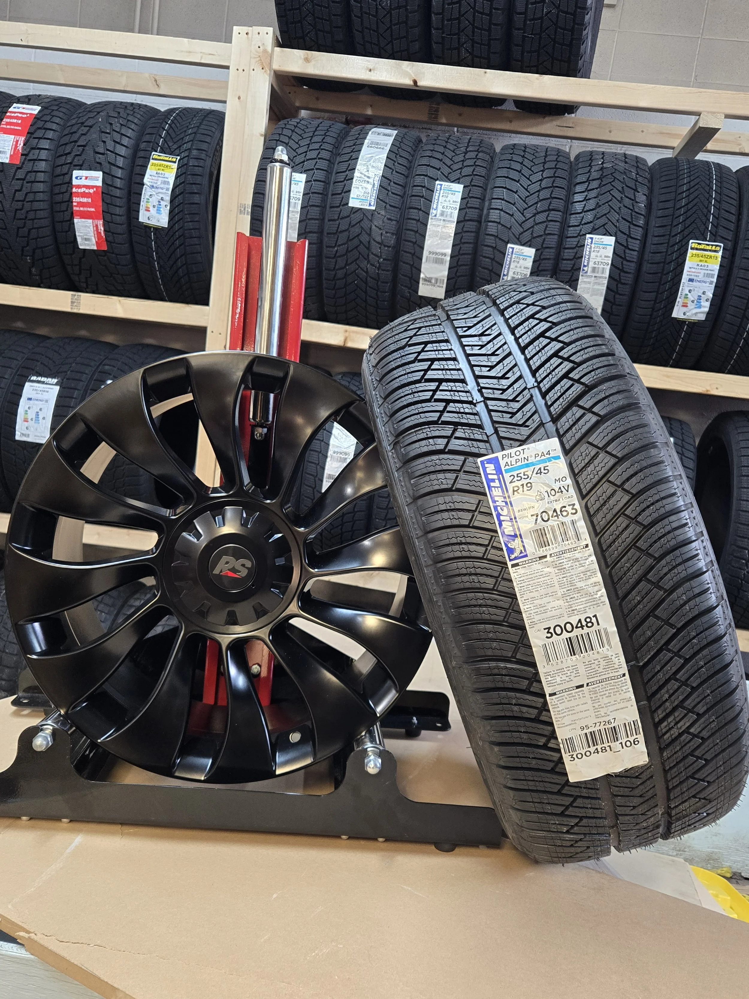 Model Y Tire Package With Michelin Pilot Alpin PA4