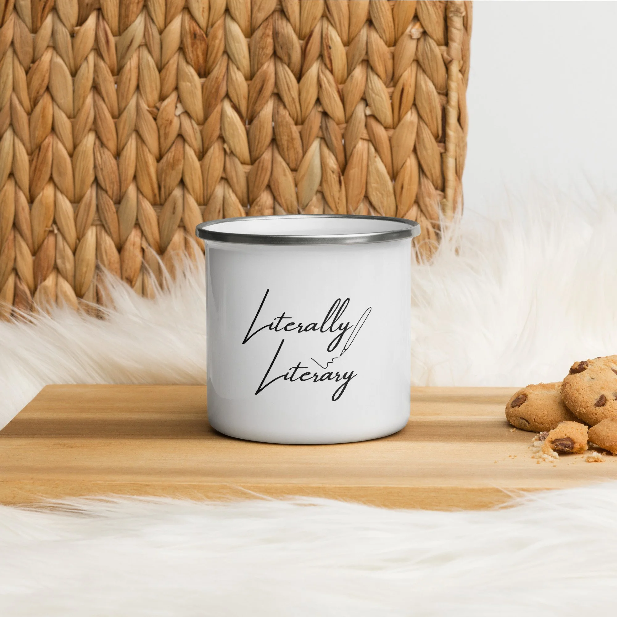 Literally Literary Enamel Mug