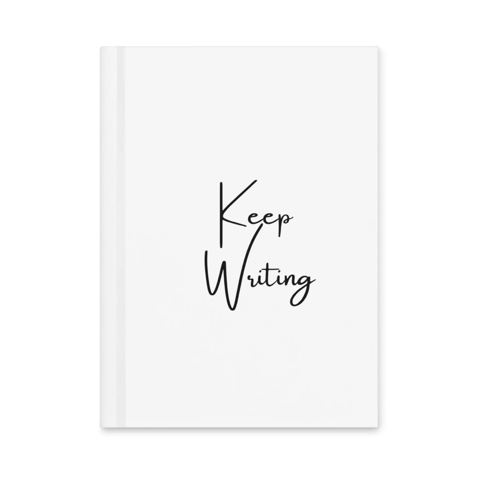 Literally Literary white matte hardcover journal, front
