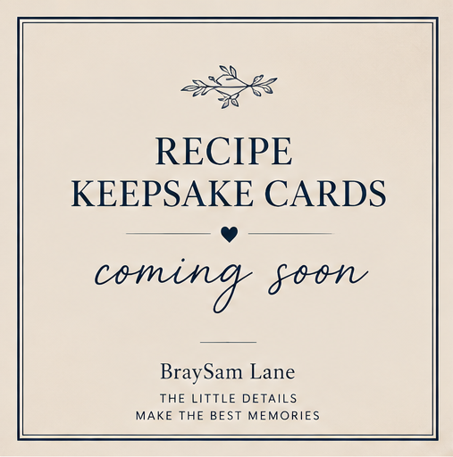 Recipe Keepsake Cards