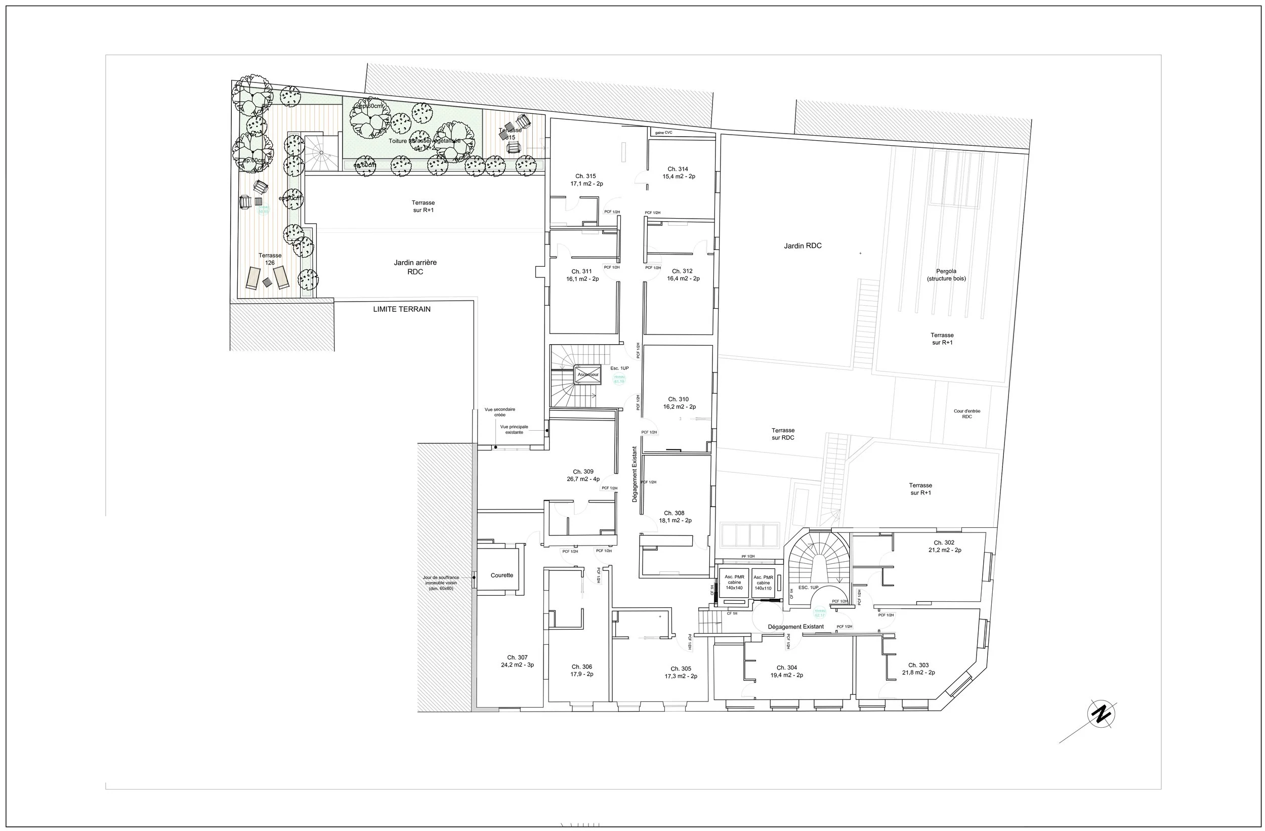 Création de jardins pour un hôtel
@Merci Raymond