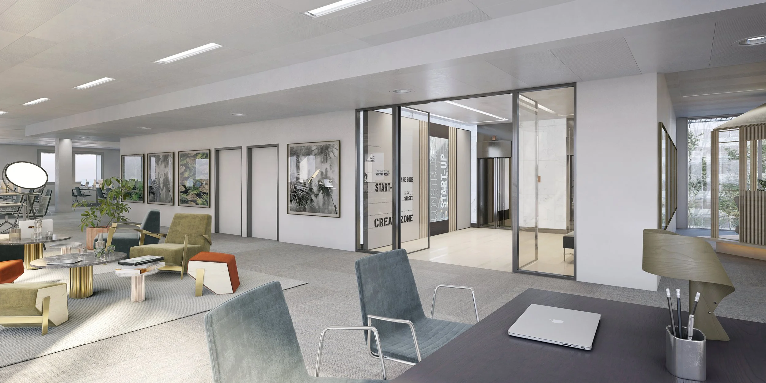 Arvica - Aménagement et images 3D Bureaux Carré Vert
@L’autre Image