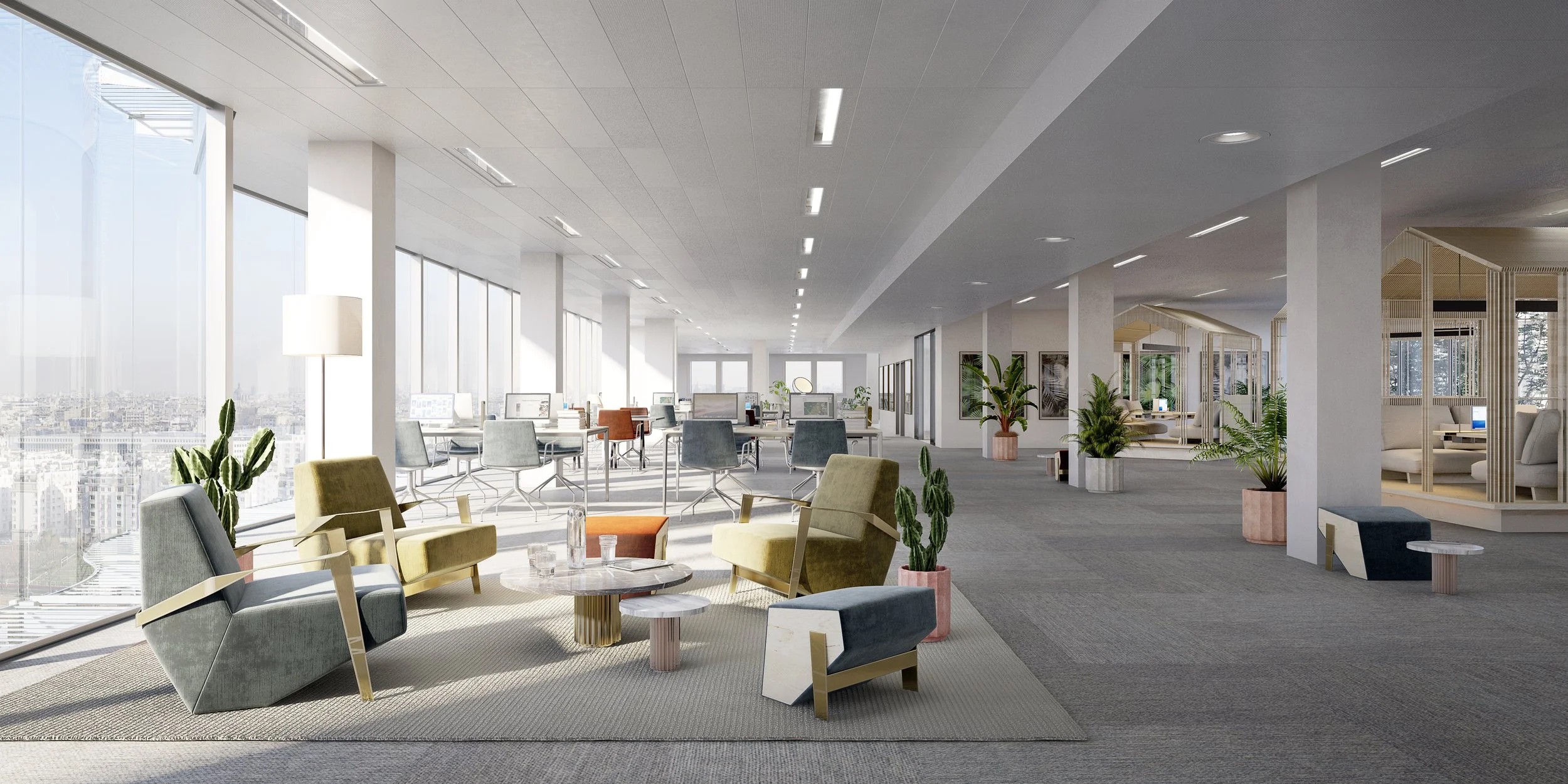 Arvica - Aménagement et images 3D Bureaux Carré Vert
@L’autre Image