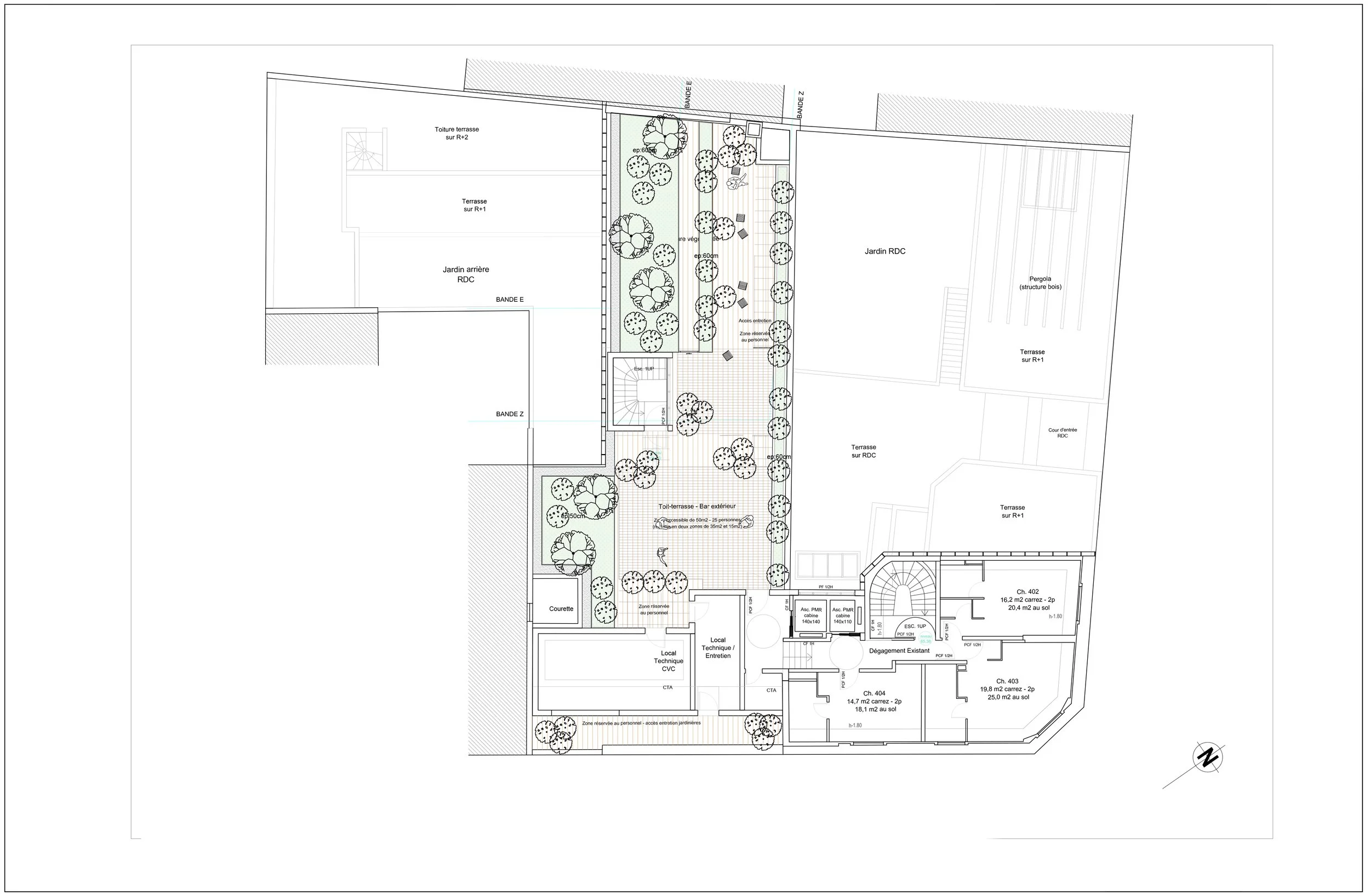 Création de jardins pour un hôtel
@Merci Raymond