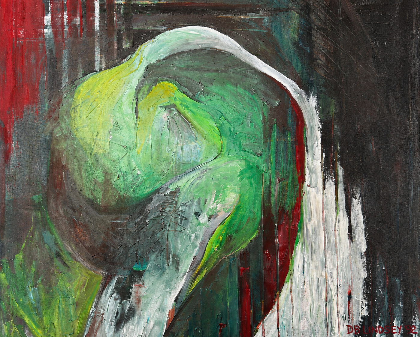 Untitled Abstract (1992) - Rolled Canvas
