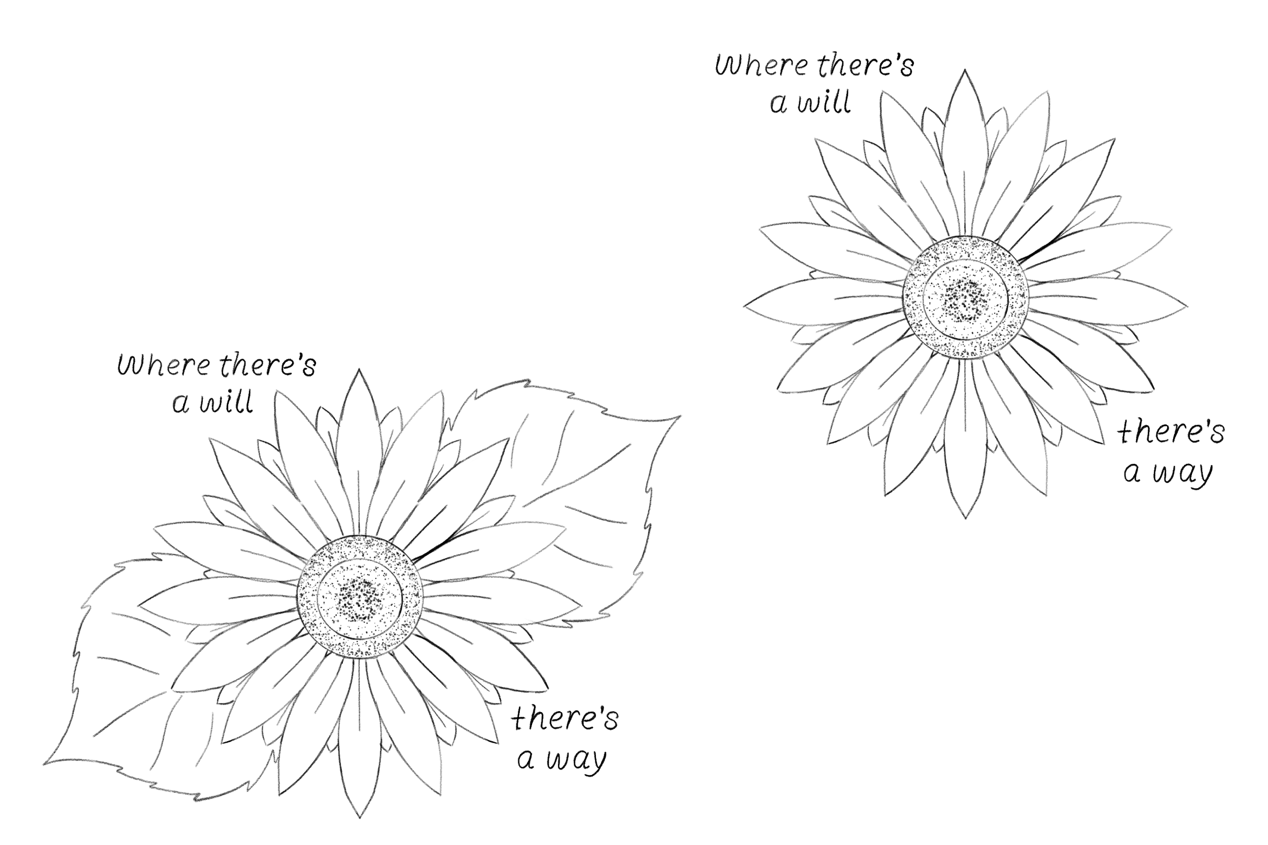 Tattoo idea for my sister of a sunflower