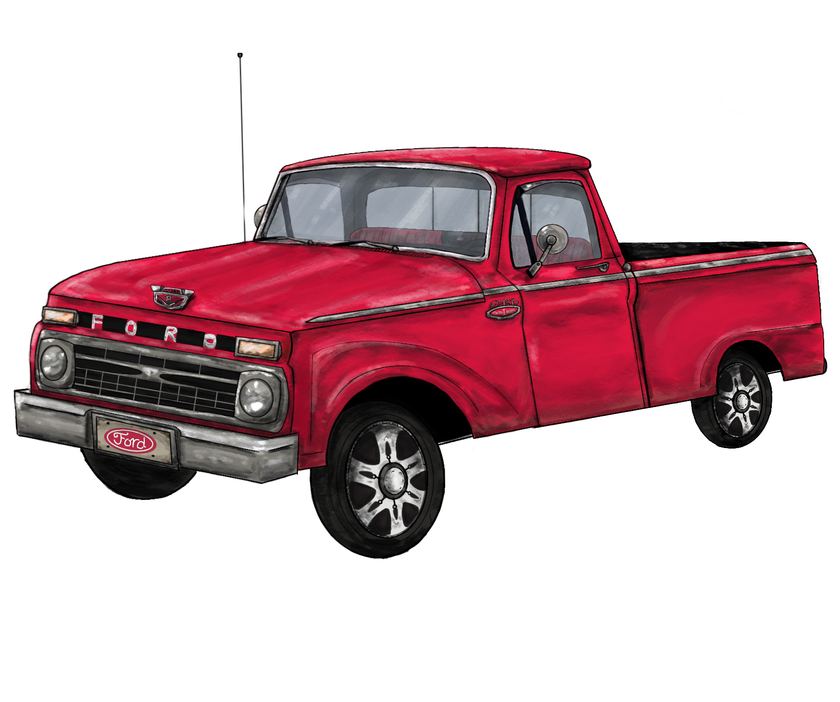 Illustration for SHES MAD car show