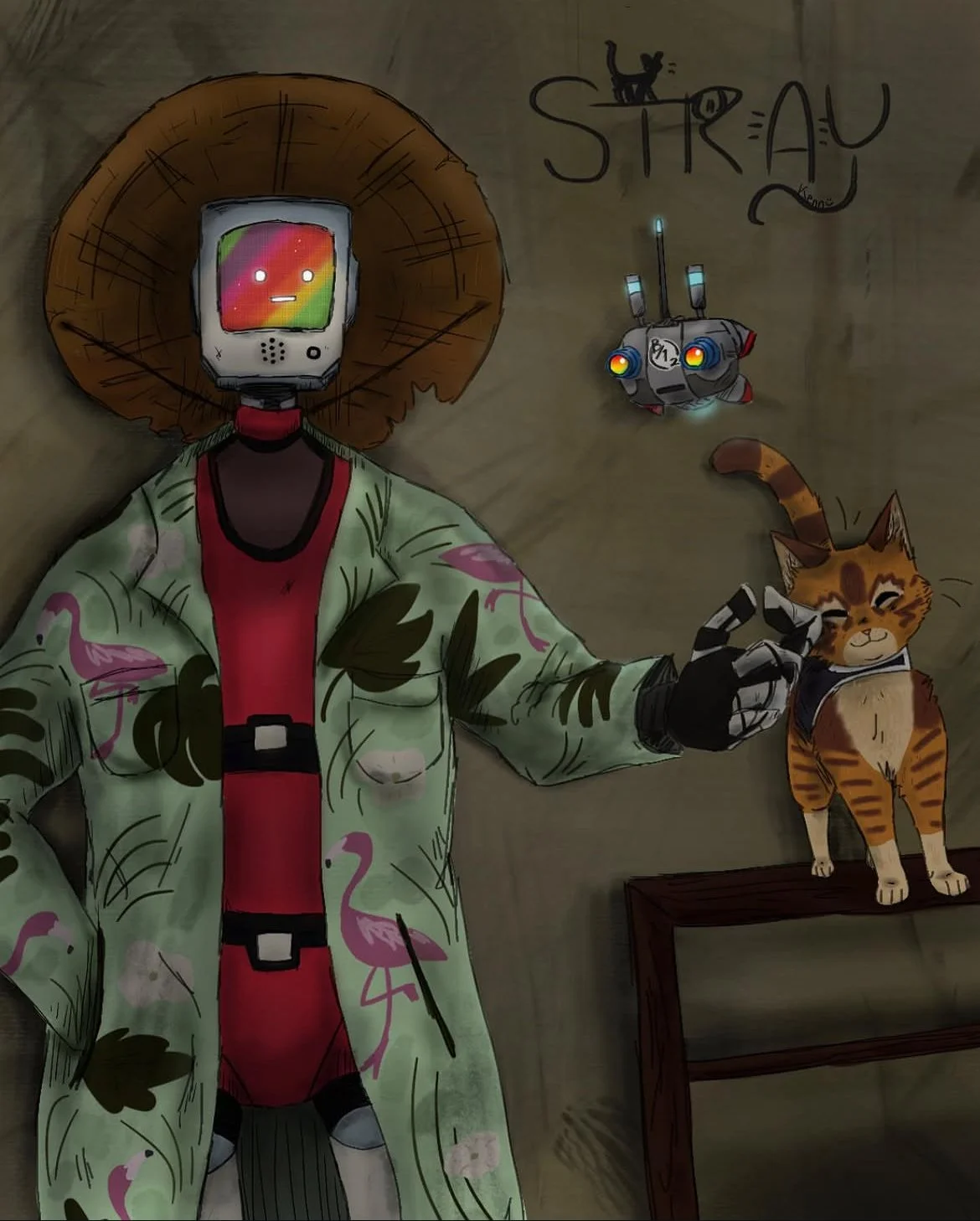 Video game "Stray" illustration