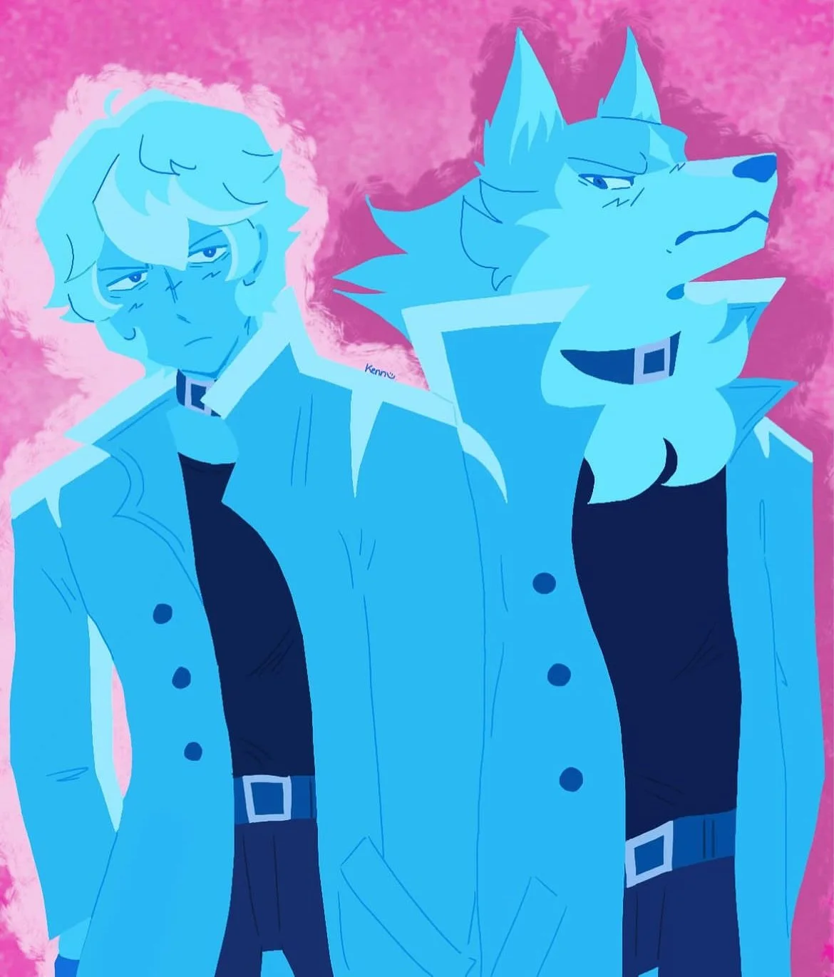 Illustration of Shirou Ogami from "Brand New Animal"