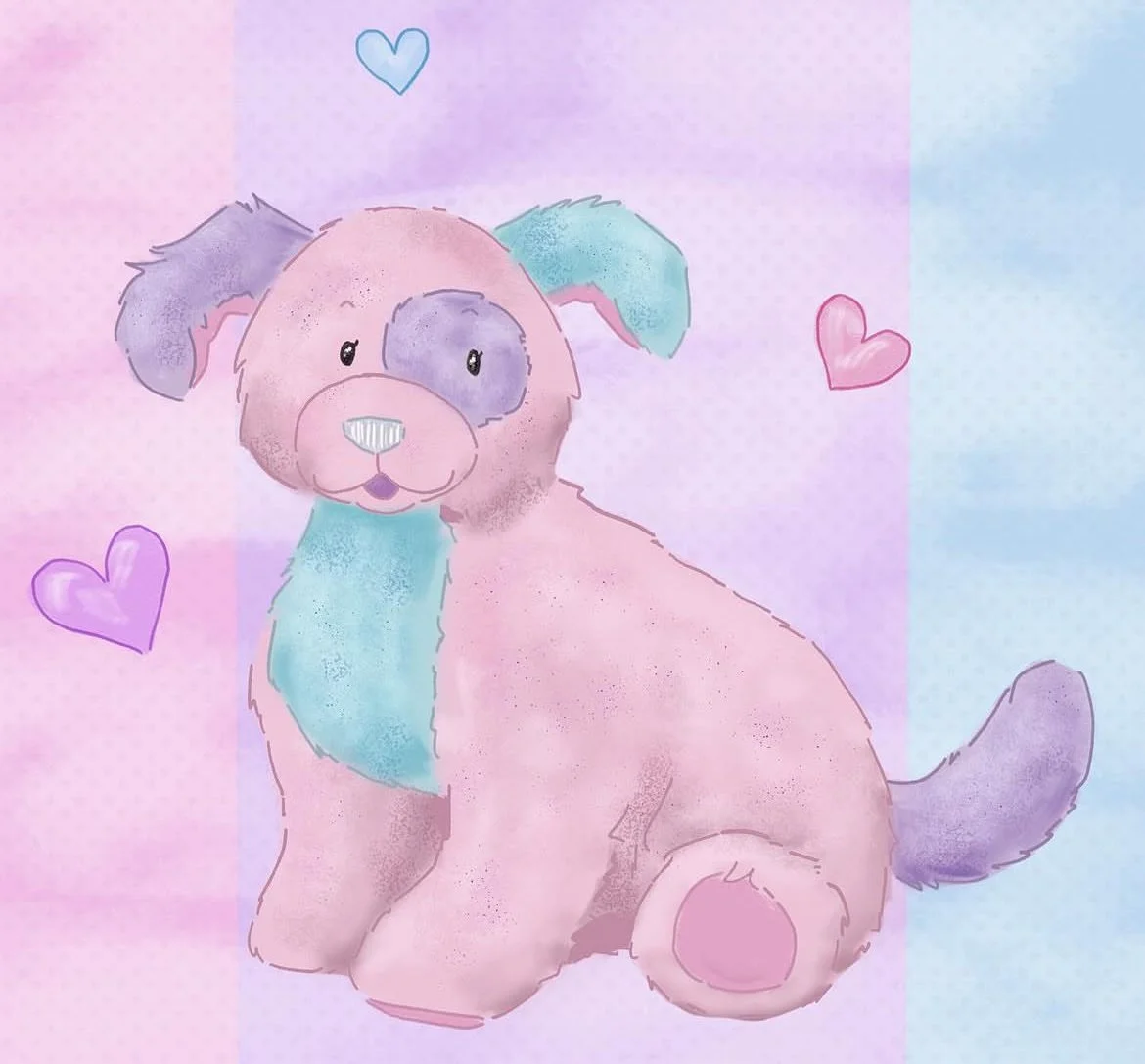 Webkinz "Cotton Candy Pup" illustration