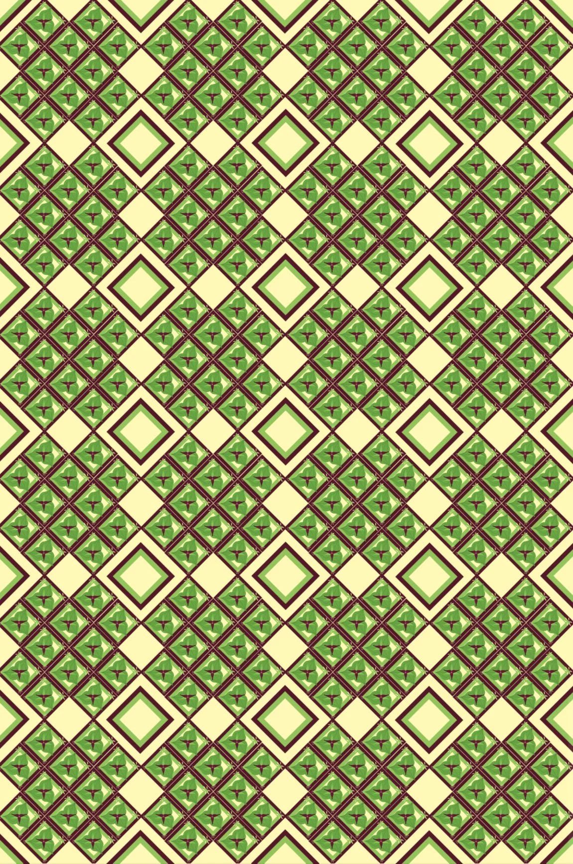 Red Trillium pattern design