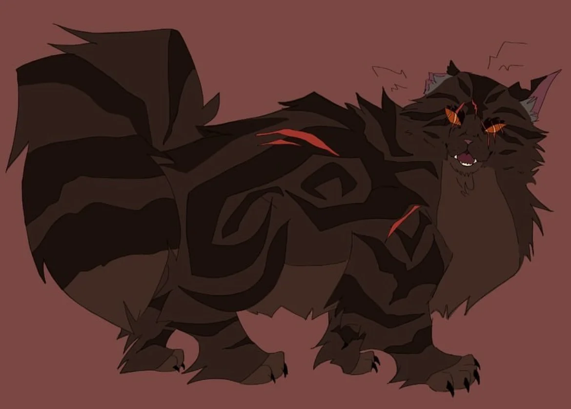 Brokenstar from Warriors illustration