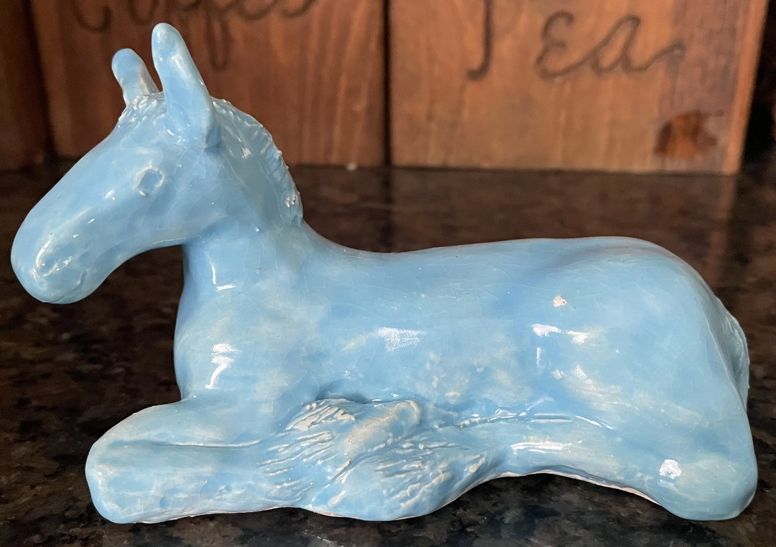 Ceramic baby Clydesdale 