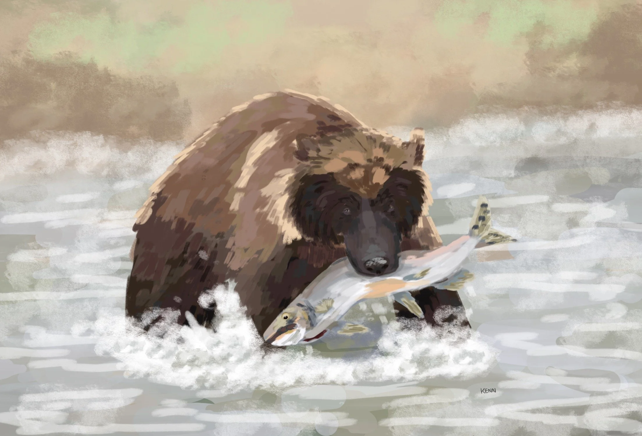 Photo referenced illustration for practice 