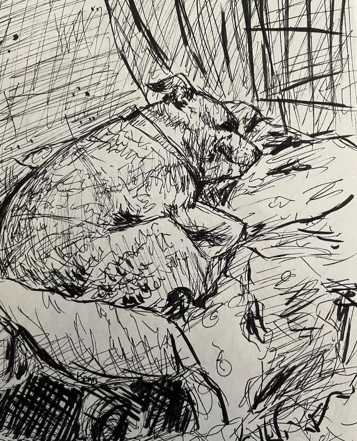 Happy, ink