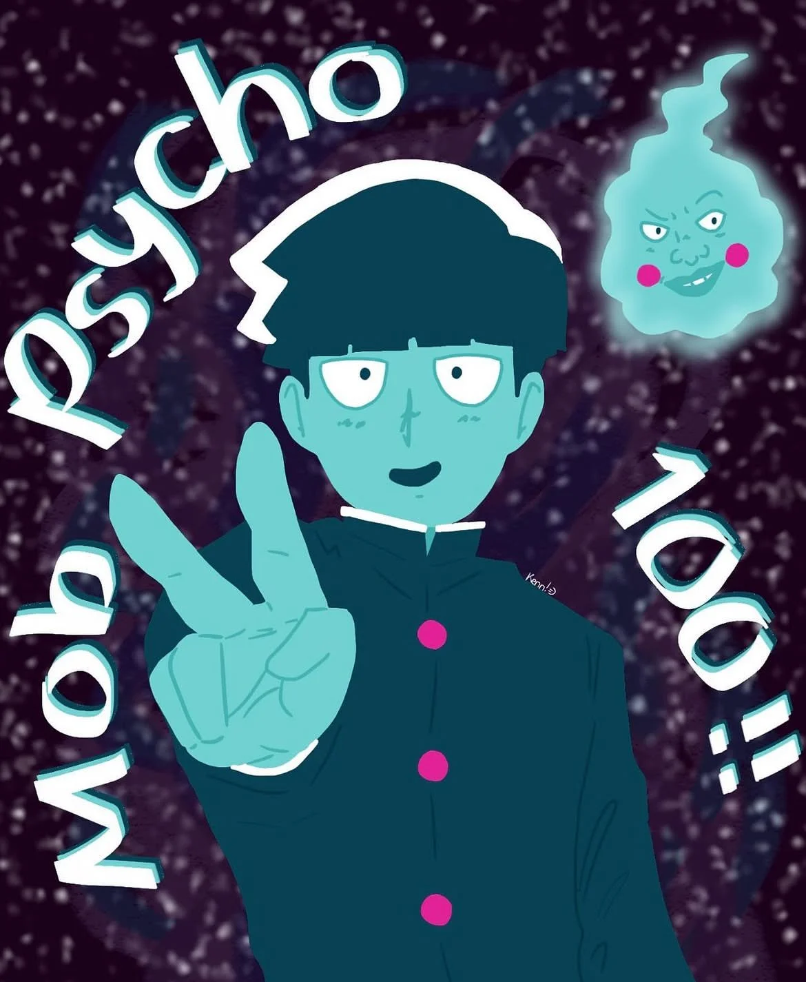 Shigeo from Mob Psycho 100 illustration