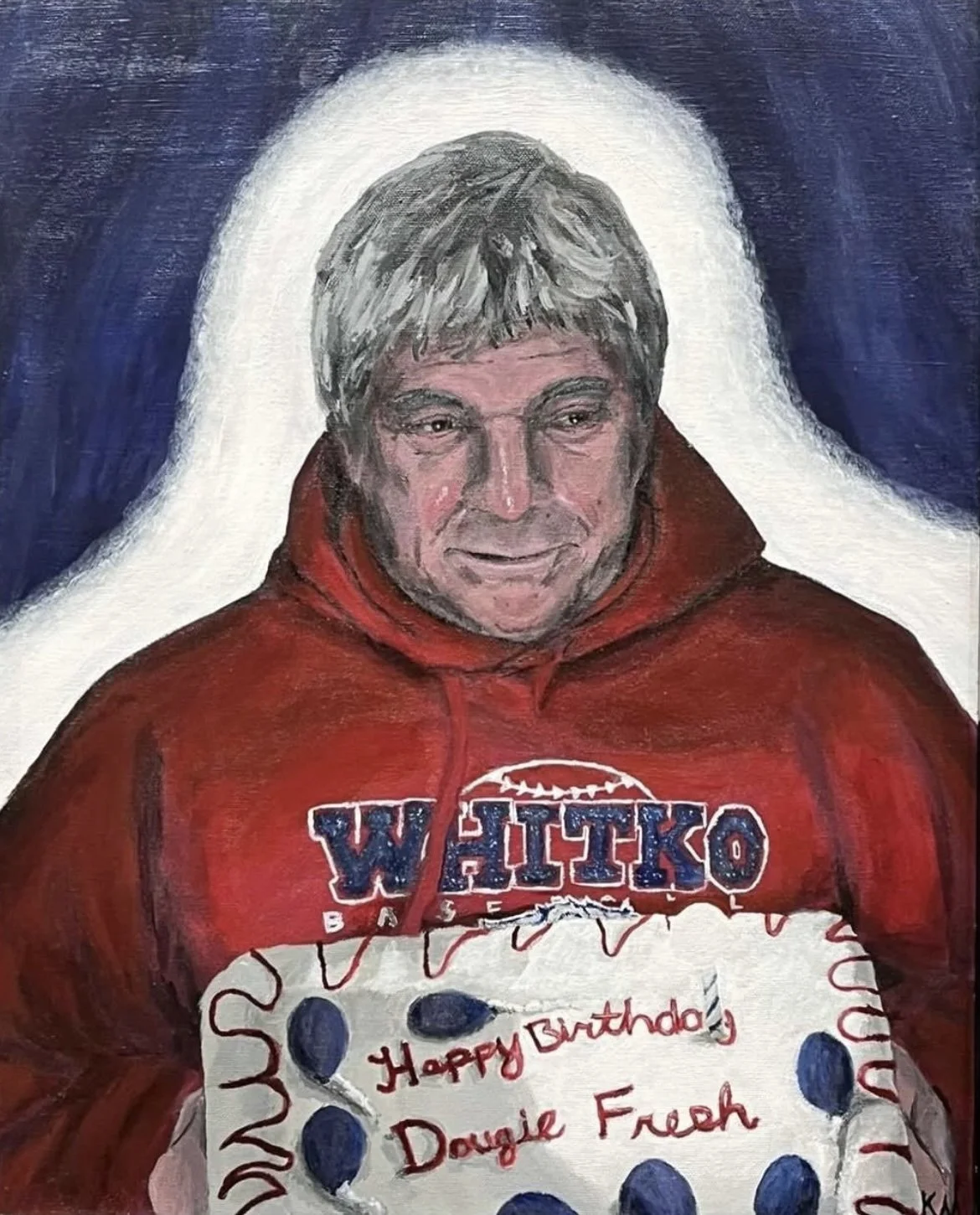 My grandpa, painting, acrylic