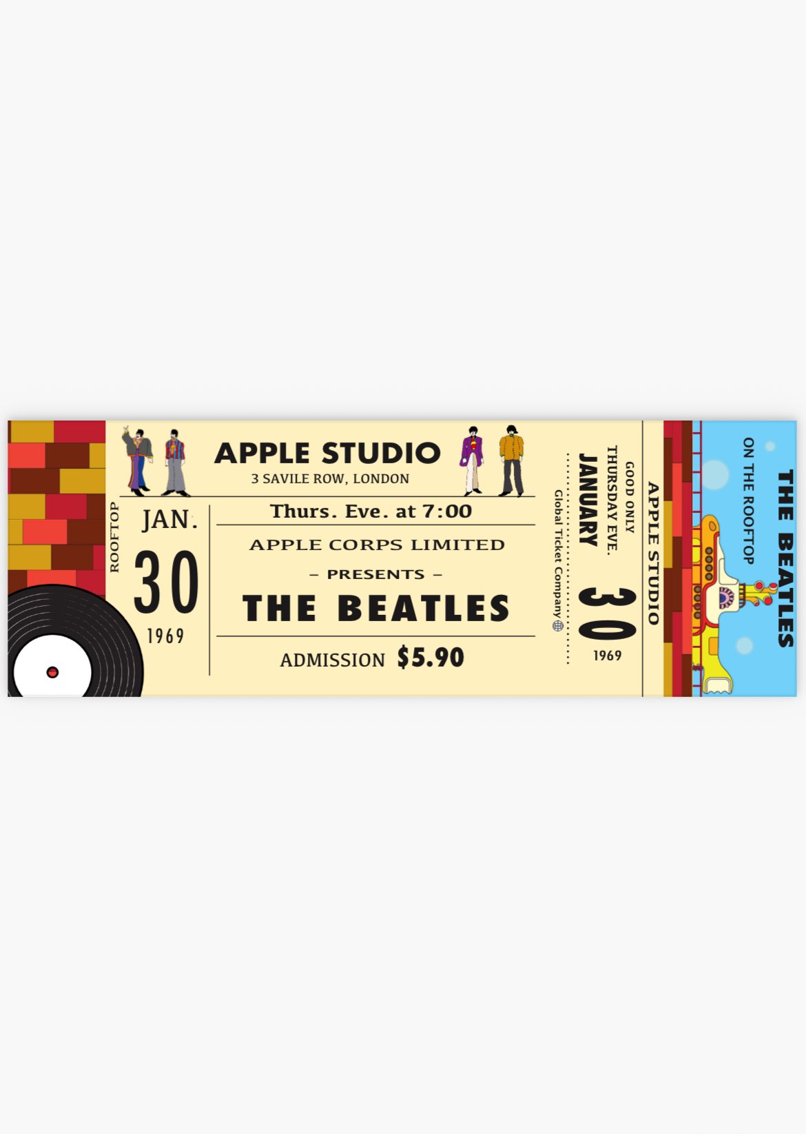 End of a "The Beatles" fake concert 