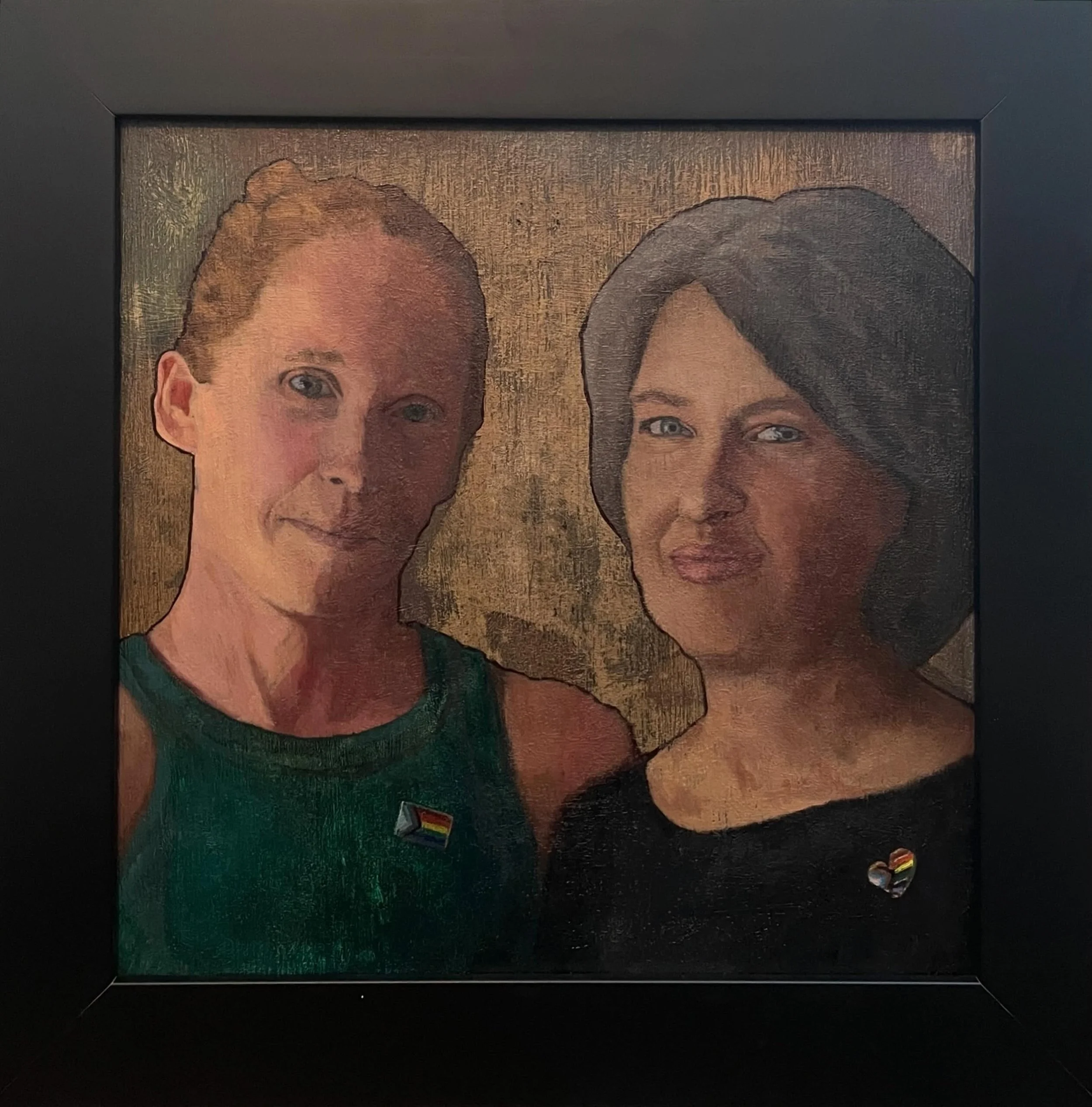 A Portrait of Shannon and Andrea, Co-founders of WeGP. Oil, 15&rdquo;x15&rdquo;

I did this painting as part of @posterityartgallery &ldquo;It Takes a Village&rdquo; public art display in downtown Grosse Pointe, which was installed last fall. I visit