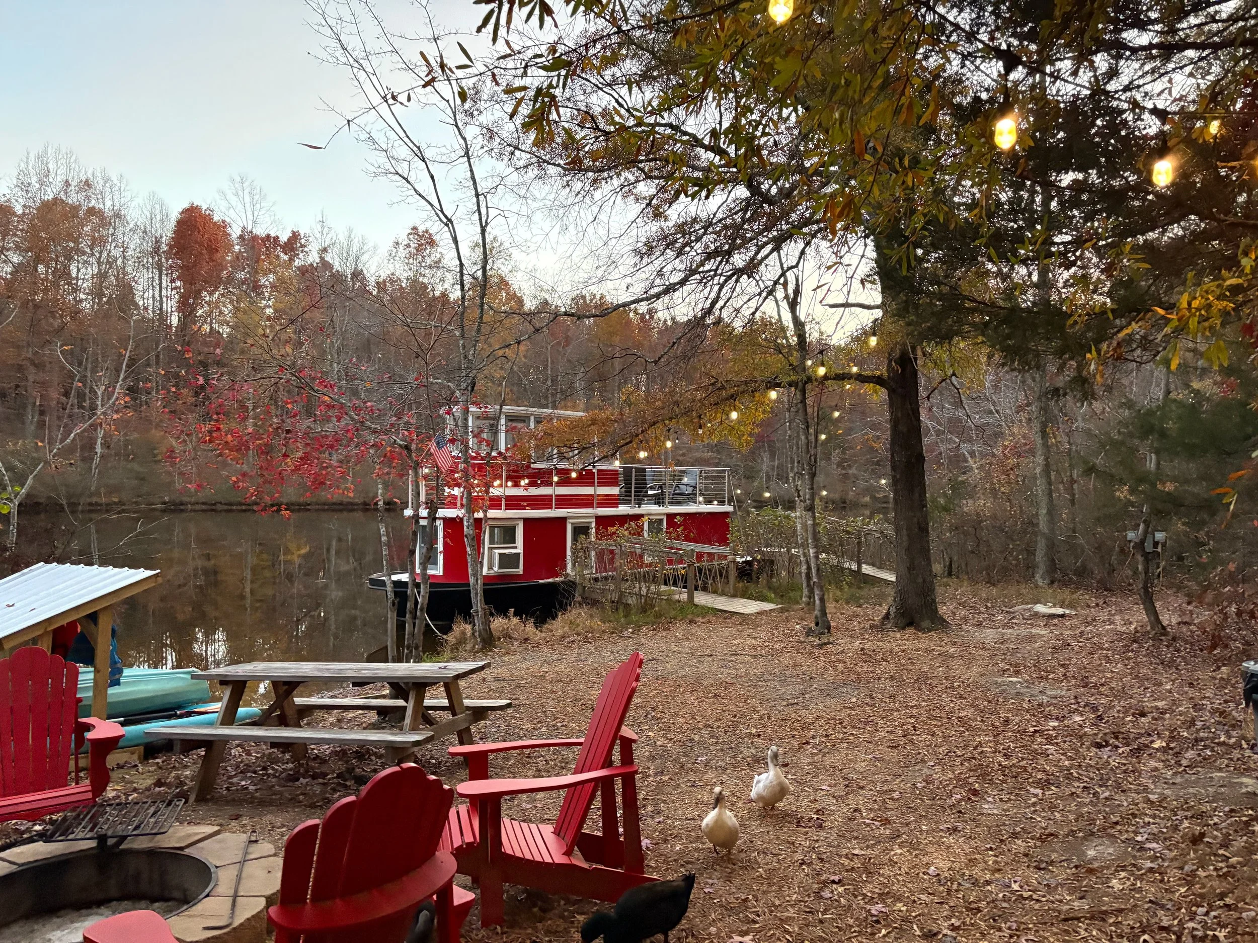 Houseboat at Lake Glen Haven in Louisa Virginia
