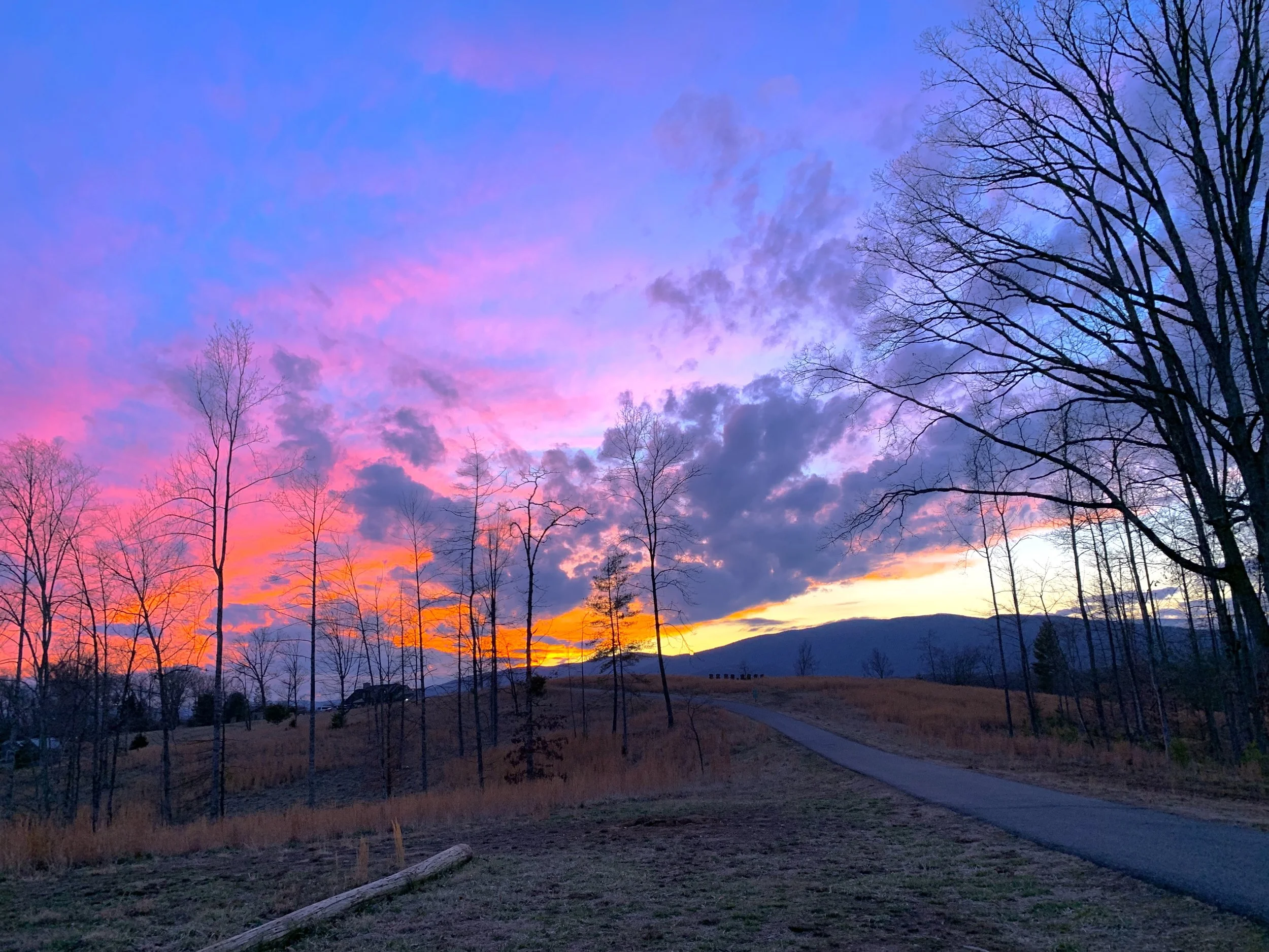 Sunset in Crozet Virginia 