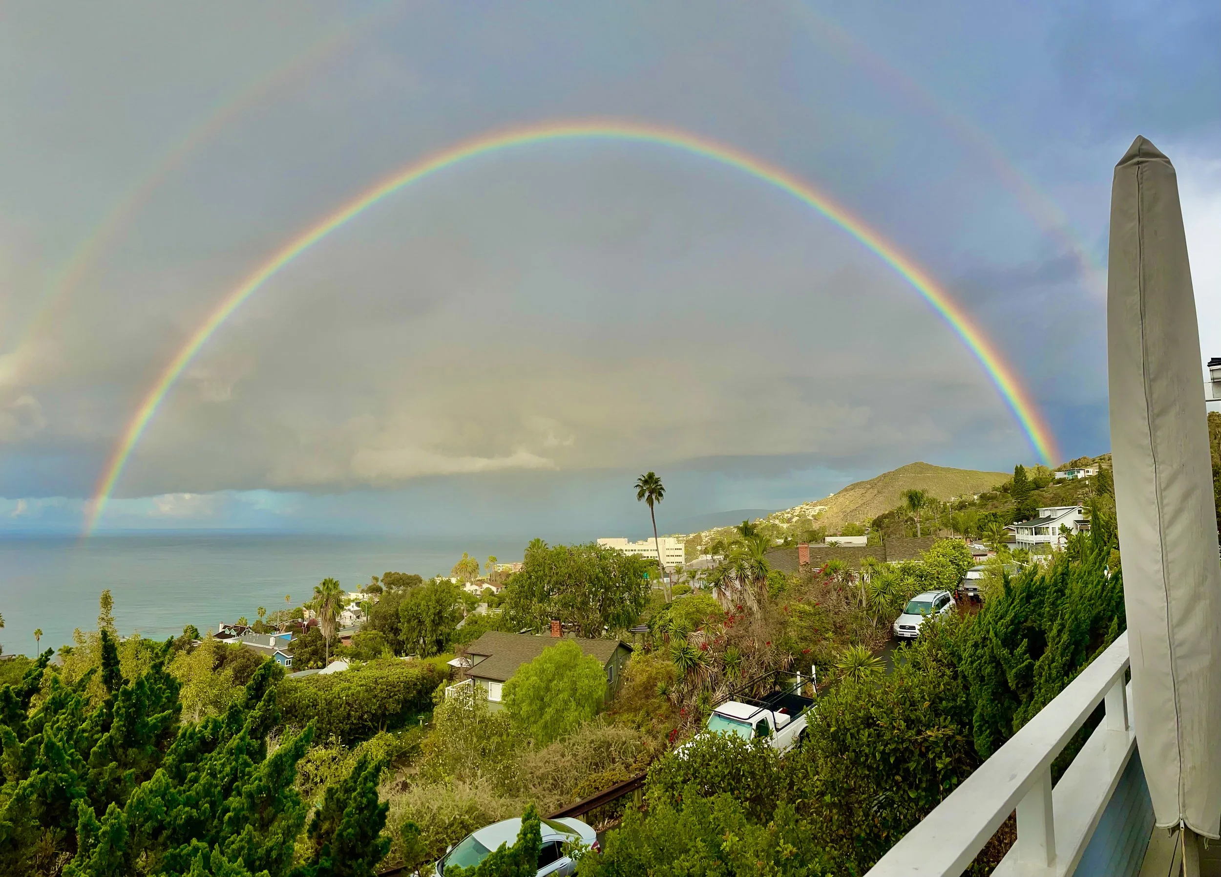 Double Rainbow in Laguna Beach California