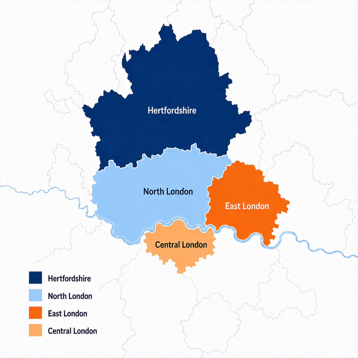 London map areas