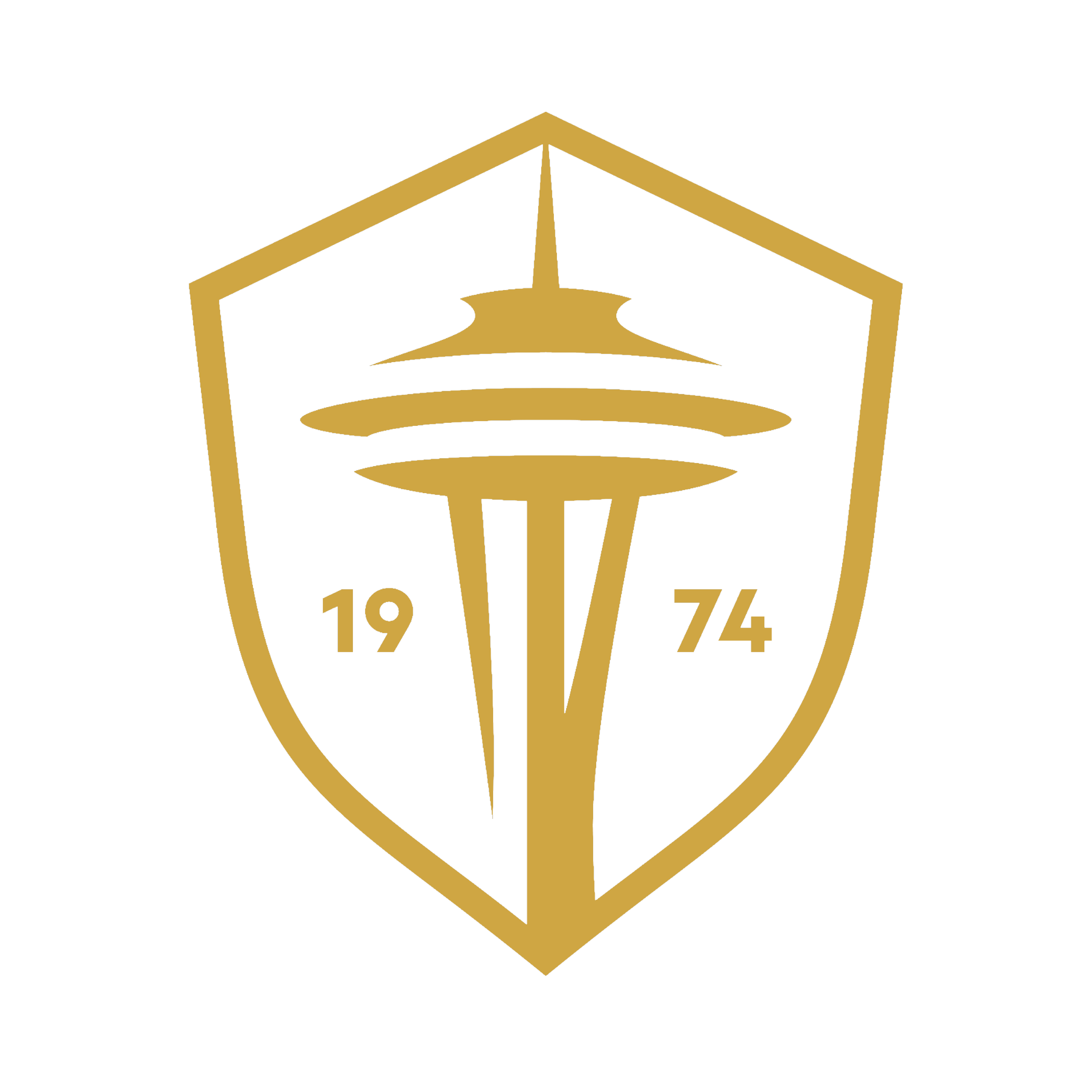 A black and gold emblem with a stylized trophy inside a shield shape, with the numbers 19 and 74 and the word 'Zlatan' written at the bottom.